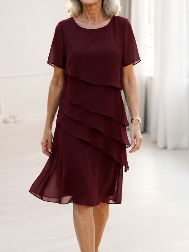 Juliette | Elegant Flowing Dress with Ruffles