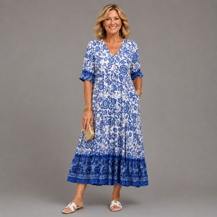 Keisha | Graceful V-Neck Floral