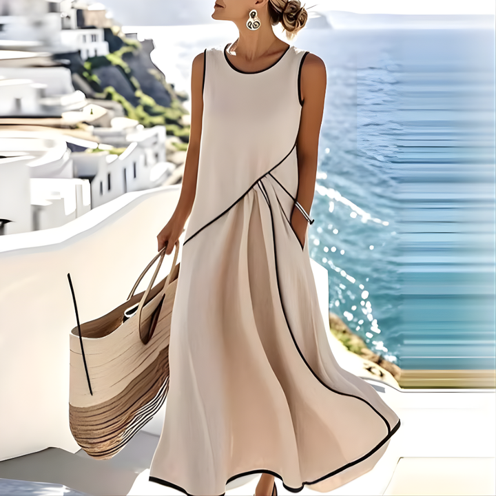 Eva™ | Stylish Striped Summer Dress