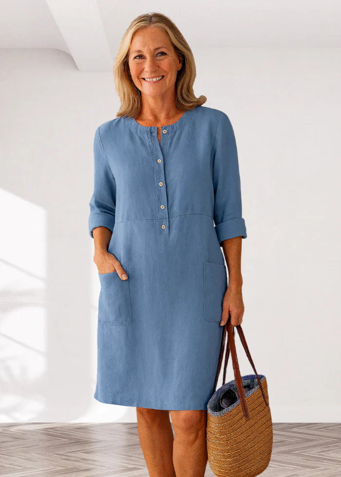 Evi | Casual Women's Dress with a Relaxed Fit and Timeless Everyday Style