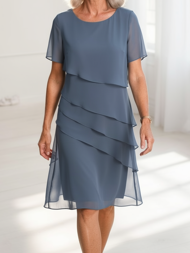 Juliette | Elegant Flowing Dress with Ruffles