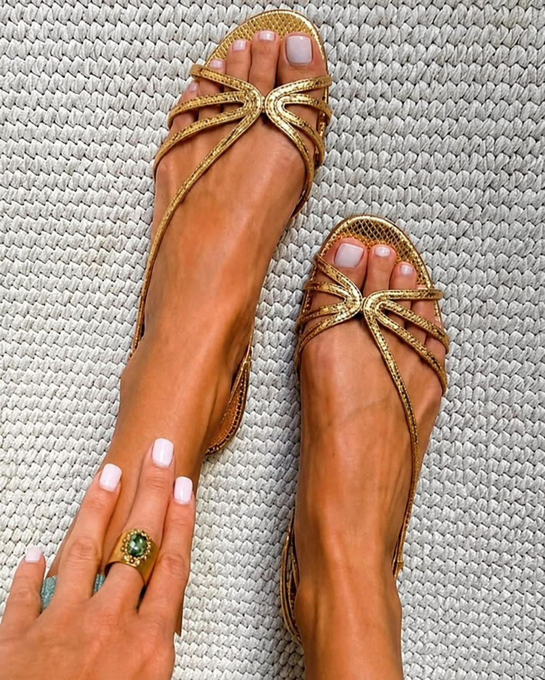 Serafina | Summer Essence Gold Sandals
