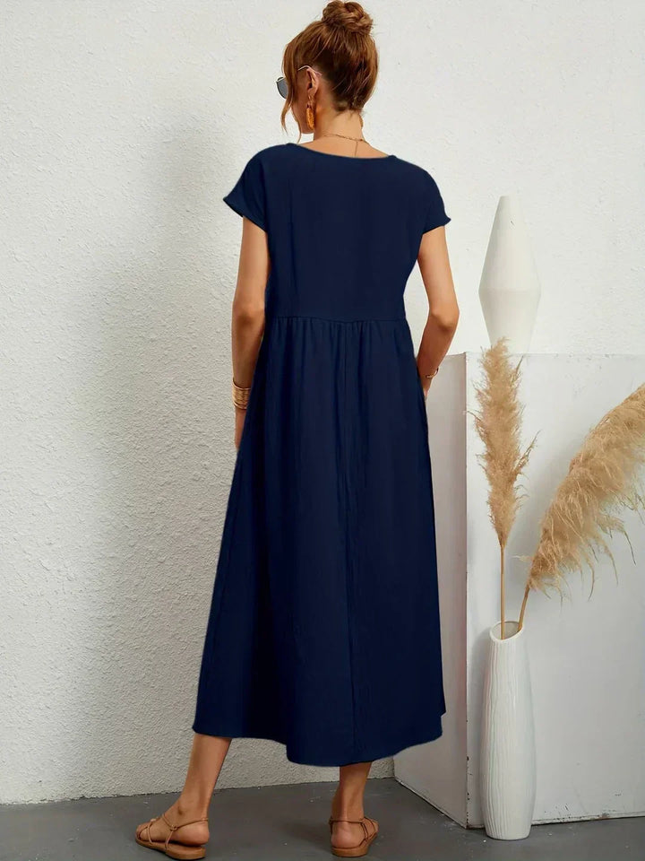 Heike | Flowing Midi Dress With Timeless Elegance
