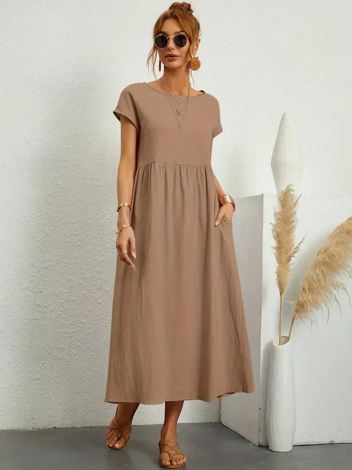 Heike | Flowing Midi Dress With Timeless Elegance