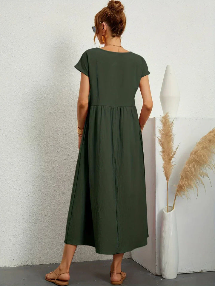 Heike | Flowing Midi Dress With Timeless Elegance