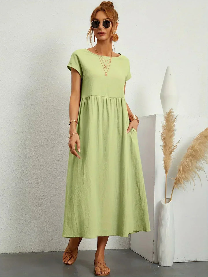 Heike | Flowing Midi Dress With Timeless Elegance