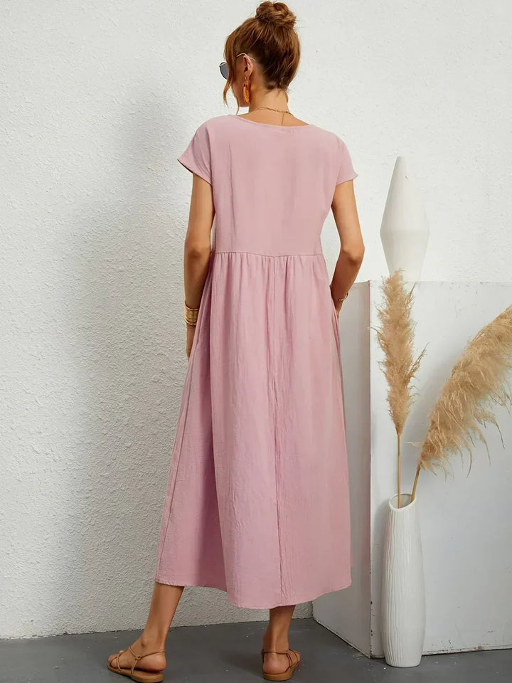 Heike | Flowing Midi Dress With Timeless Elegance