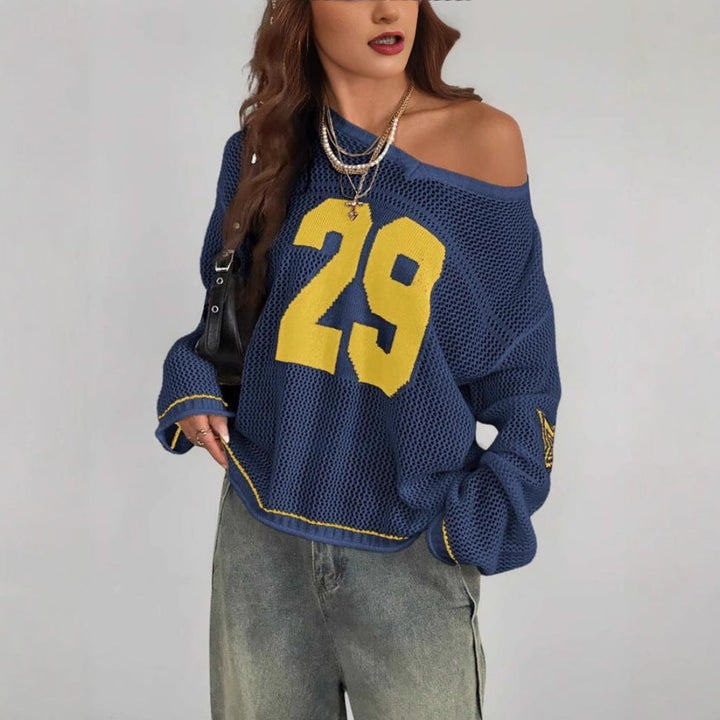 ALON™ – Retro Long Sleeve Pullover Sweater