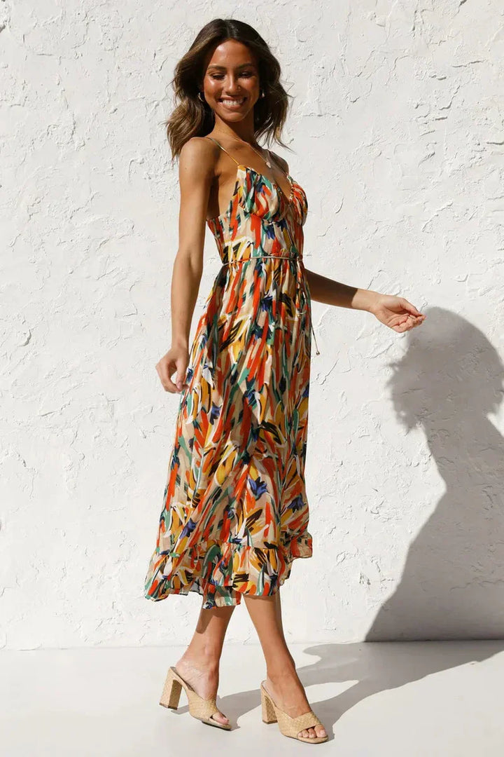 Gabriella | Printed Summer Dress With Fresh Comfort And Sunny Style