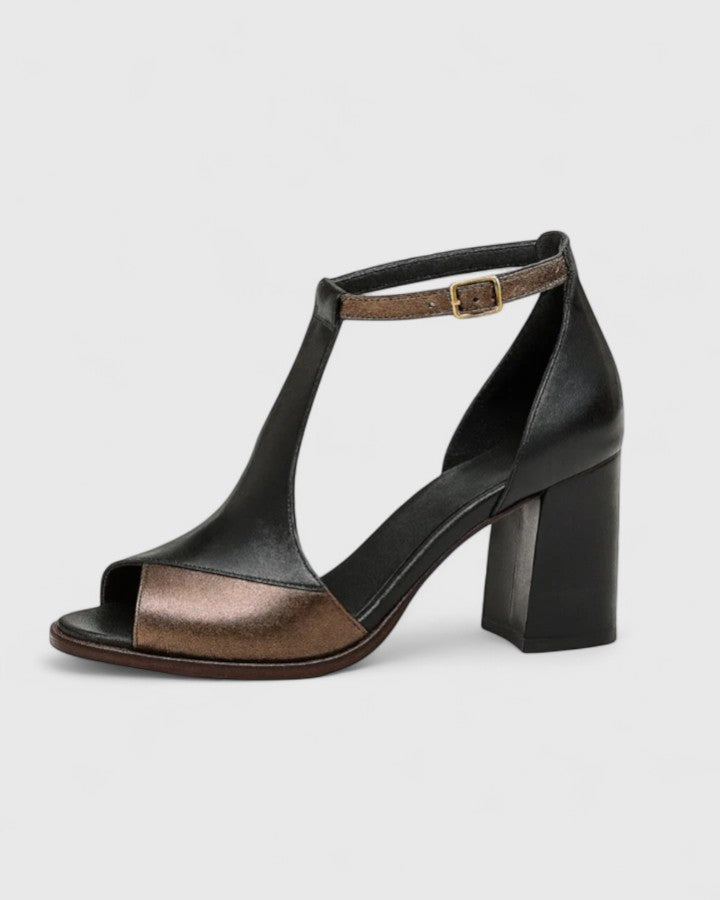 Lorenza | Geometric Heel Sandals