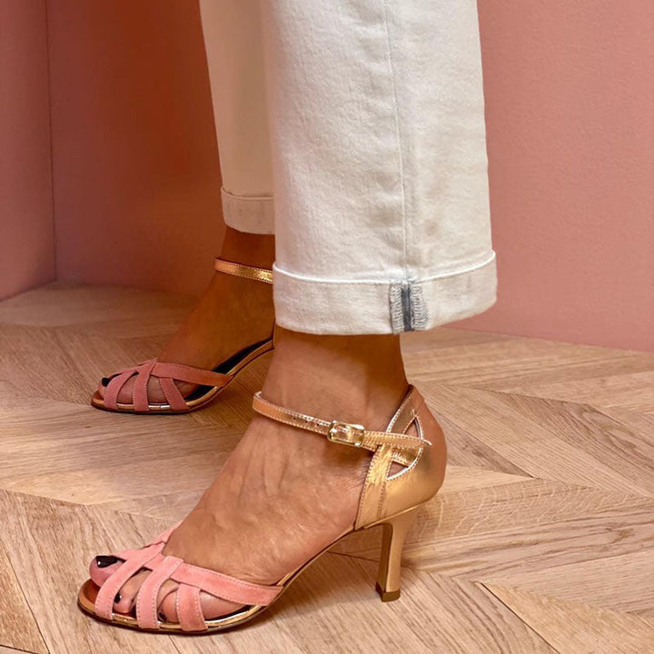 Aurelia | Rose Gold Glamour Sandals